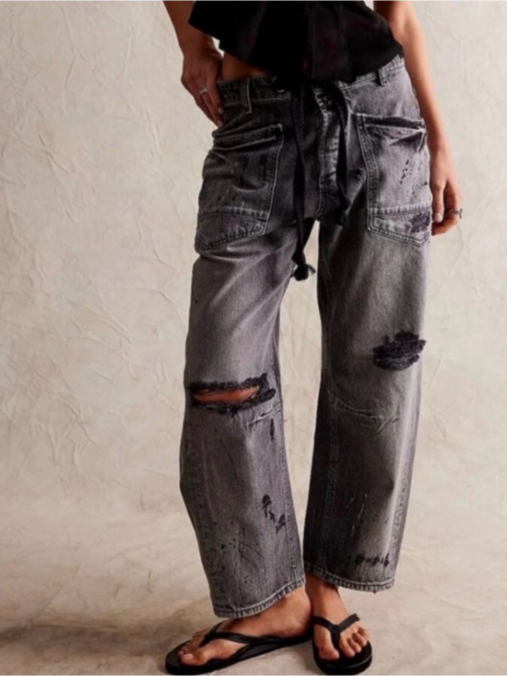 We The Free Moxie Low Slung Barrel Jeans